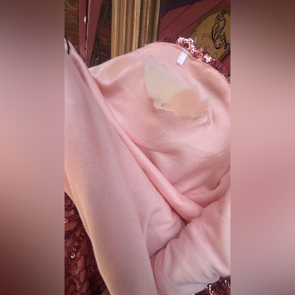 Angel Strapless Sequin Dress - Pink - Picture 11 of 11